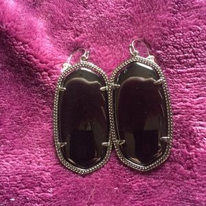 Kendra Scott black with gunmetal Danielle earrings